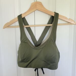 Victoria's Secret Pink Army Green Sports Bra Size XS